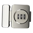 thumbnail image 2 of Cerradura de combinación para puerta, pestillo de seguridad para armario, cerradura con contraseña y cerrojo giratorio Plata, 2 of 9