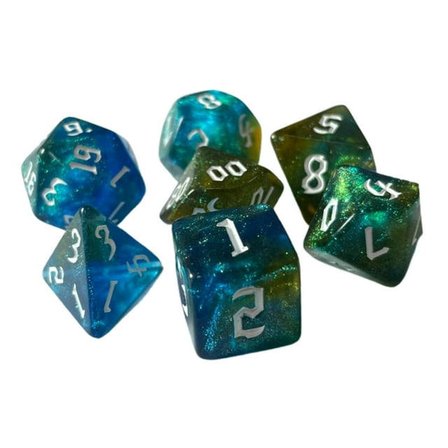 TISHITA 7x Polyhedral Dice Leisure Entertainment Toys for Roll Playing Games 8C Q