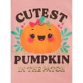 thumbnail image 2 of The Children's Place Baby Toddler Girls Long Sleeve Pumpkin Tee, 2-Pack, Sizes 12M-5T, 2 of 3