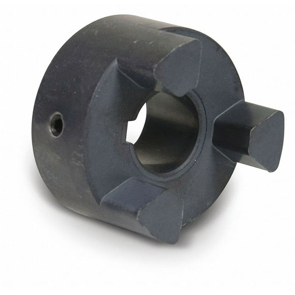 Lovejoy 11739 Size L110 Standard Jaw Coupling Hub, Sintered Iron, Inch, 1" Bore, 3.32" OD, 1.68" Length Through Bore, 2268 in-lbs Max Nominal Torque, 0.25" x 0.125" Keyway