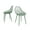 Aloe Green/ Aloe Green, variant on Kurv Indoor Outdoor Dining Chair - Aloe Green - Set of 2