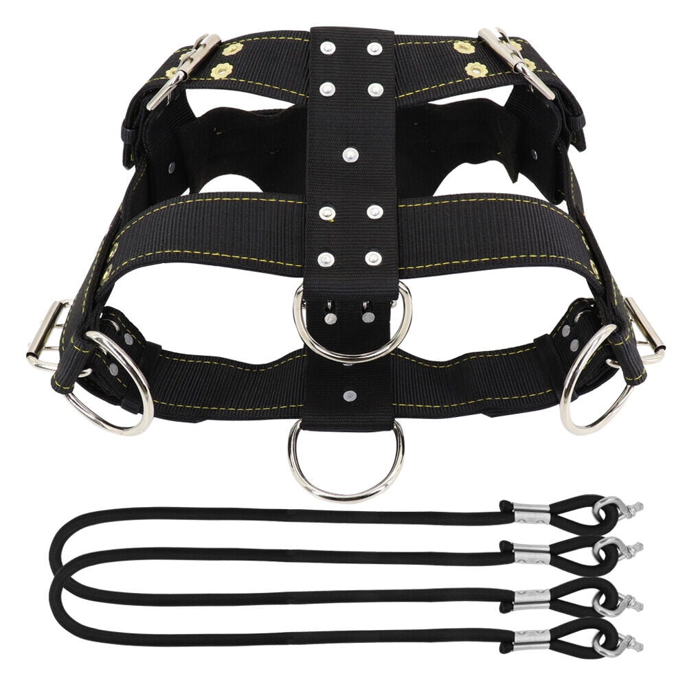 Pet Artist Heavy Duty Dog Weight Pulling Harness Adjustable Medium Large Vest Pitbull Black