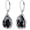 Black Onyx, variant on Moss Agate Teardrop Earrings 925 Sterling Silver Filigree Teardrop Gemstone Dangle Earrings Fine Jewelry Gifts for Women Wife Mom
