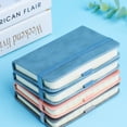 thumbnail image 5 of Couverture en Cuir avec Porte-Stylo, Rubans Marqueurs, Bleu, 5 of 5