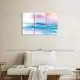 thumbnail image 2 of Elephant Stock Washed Sunset Wall Art - Horizontal Multi Panel Canvas - Living Room Wall Decor - Abstract Multi Panel - Turquoise And White Decor By Aimee Del Valle - 33" x 20", 2 of 8