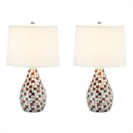 Safavieh Mother Of Pearl Table Lamp In Brown Set 2 Canada Safavieh Mother Of Pearl Table Lamp In, Mother Of Pearl Table Lamp Set