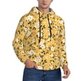 thumbnail image 2 of Fotbe Men's Hoodie with Daisies Flowers Pattern - Kangaroo Pocket Pullover Hooded Sweatshirt, Perfect for Daily Wear, Travel, and Home-4X-Large, 2 of 7