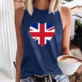 thumbnail image 2 of Ladies Summer Printed Sleeveless Round Neck Tank Top Round Neck Tank Top, 2 of 5
