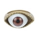 thumbnail image 2 of Anillo de aleación Anillo de dedo con diseño de ojo exagerado Anillo vintage Estilo punk Joyería de dedo Marrón, 2 of 6