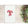 thumbnail image 2 of Linum Home Textiles Christmas Candy Canes Embroidered Luxury 100% Turkish Cotton Hand Towel, 2 of 4
