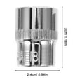 thumbnail image 2 of FESTFENDS 11Ud Hexagonal Plum Socket De Para Reparación De Autos Con E Sleeve Plateado, 2 of 7