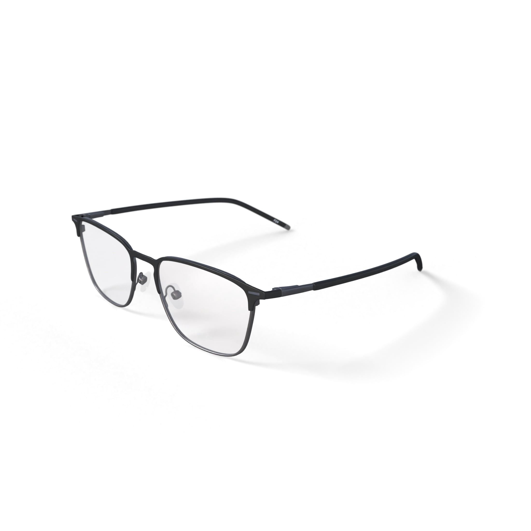 Walmart Men's Spencer Browline Prescription Eyeglasses with Case, Green