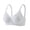 #25Gray, variant on Wireless Bras for Women Full Coverage Ribbed Adjustable Bralettes Seamless Push Up Support Everyday Bra