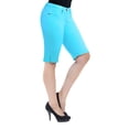 thumbnail image 2 of Hybrid & Company Womens 11.5 inch Inseam Butt Lift Stretch Bermuda City Shorts, 2 of 3
