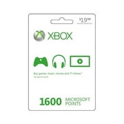 Xbox 1600 Microsoft Points Card