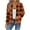 D-Orange, variant on JTZGDY Women's Diamond Quilted Bomber Jacket Casual Plaid/Striped/Tie Dye Print Long Sleeve Full Zip up Mock Neck Waffle Knit Cardigan Outwear Coat D-Red XL