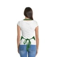 thumbnail image 3 of DALIX Apron Commercial Restaurant Home Bib Spun Poly Cotton Kitchen Aprons (3 Pockets) in Dark Green, 3 of 6