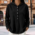 thumbnail image 2 of MSJUHEG Zip Up Hoodie Long Sleeve Tops Sweatshirt Tops with Pockets Women's Activewear Casual Hoodies Thin Hoodies Loose Fit Drawstring Sweatshirts Winter Clothes Black Xl, 2 of 7