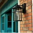 thumbnail image 5 of Uixe Outdoor Light Fixtures, Exterior Black Wall Sconce w/Seeded Glass, 5 of 8