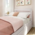 thumbnail image 4 of Max & Lily Full Size Bed Frame, Farmhouse Solid Wood Platform Bed with Headboard and Trundle, 4 of 7