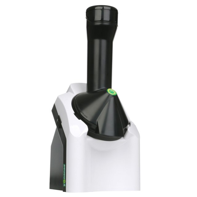 Yonanas 902WH Máquina para hacer postres suaves de frutas congeladas, vegana, sin lácteos, sin BPA, incluye 36 recetas, 200 vatios, color blanco