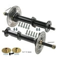 thumbnail image 4 of 1020mm 40" Go Kart Rear Axle Assembly Kit Shaft 4 Stud Wheel Hubs & 48V 1000W Electric Brushless Motor Differential Gearbox for Go Kart Golf Cart ATV Trike Enhanced Vehicles High Performance, 4 of 9