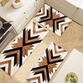 thumbnail image 3 of Black Brown Beige Farmhouse Kitchen Rugs Sets 3 Piece with Runner Soft Kitchen Floor Mat Farmhouse Kitchen Carpets and Rugs Non Slip Washable for Bathroom Entryway Indoor Front Door Laundry, 3 of 5