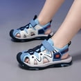 thumbnail image 5 of Sopiago Boys Girls Sandals Kids Sport Water Sandals Closed-Toe Outdoor Sky Blue,4.5(Little Kid/Big Kid), 5 of 7