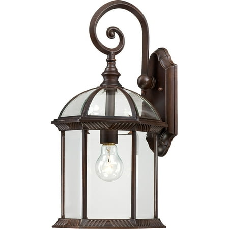 

Wall Sconces 1 Light With Rustic Bronze Finish Aluminum Medium Base 10 inch 100 Watts