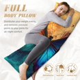thumbnail image 7 of Naloa Vibrant Rainbow Butterfly A Body Pillow Cover, Pillowcases with Hidden Zipper Breathable Long Pillow Case (Pillows are not included,20x54 inch), 7 of 7