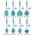 thumbnail image 2 of Juego de utensilios de cocina Bundlepro Silicone 8 piezas con acero inoxidable, 2 of 8