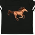 thumbnail image 4 of Inktastic Galloping Brown Horse-stylized Illustration Boys or Girls Toddler T-Shirt, 4 of 5