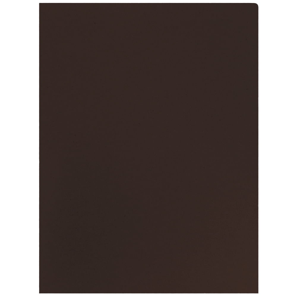 JAM Paper Matte Two Pocket Folders, Brown, 25/Pack