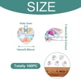 thumbnail image 4 of GKNET 100pcs Clear AB Color Love Heart Charms Faceted Glass Hanging Pendants 14mm, 4 of 7