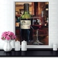 thumbnail image 3 of Une Réflexion de la Bouteille de Vin I - Nourriture et Boisson Toile Encadrée, 3 of 3