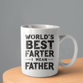 thumbnail image 2 of World's Best Farter Coffee Mugs 15 OZ Sublimation Mugs,Double-sided Printing Ceramic Cups Ceramic Mugs for Coffee,Tea,Hot Cocoa, 2 of 4
