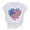 White-1, variant on Cavosen Short Sleeve Tee for Women Crew Neck Trendy Patriotic Tee 250 Years Red White and Blue Graphic Shirt Summer Basic Tops