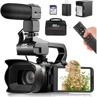 ORDRO M3 5K Camcorder 4K/60fps Handheld Video Camera 3-Axis Stabilization with 180°Flippable Touch Screen 3.5" Rotatable Touchscreen for Photography Youtube