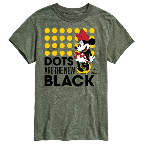 Disney - Mickey & Friends - Minnie Mouse - Dots Are the New Black - Men's Short Sleeve Graphic T-Shirt