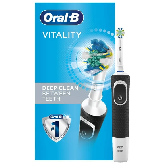 Oral-B Vitality FlossAction Cepillo de dientes eléctrico con cabezal de repuesto, negro