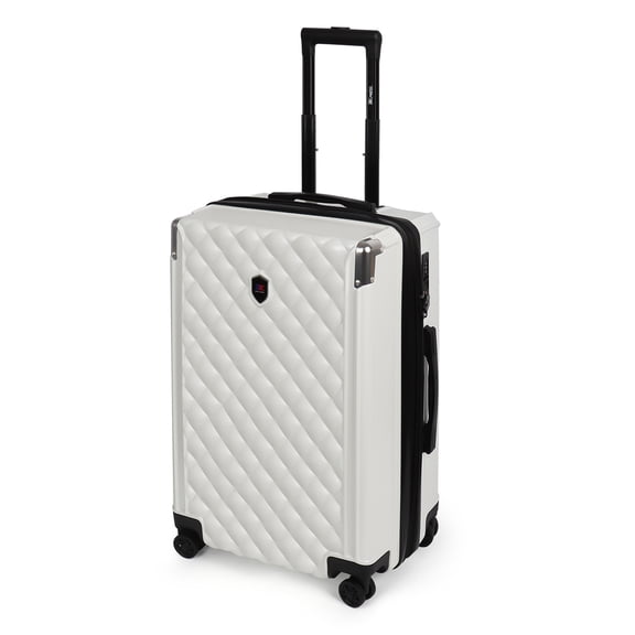 New York Xpress 20" Carry-on Luggage,Expandable Hardshell Spinner Suitcase with TSA Lock, Airplane Approved, Milk White - WD576