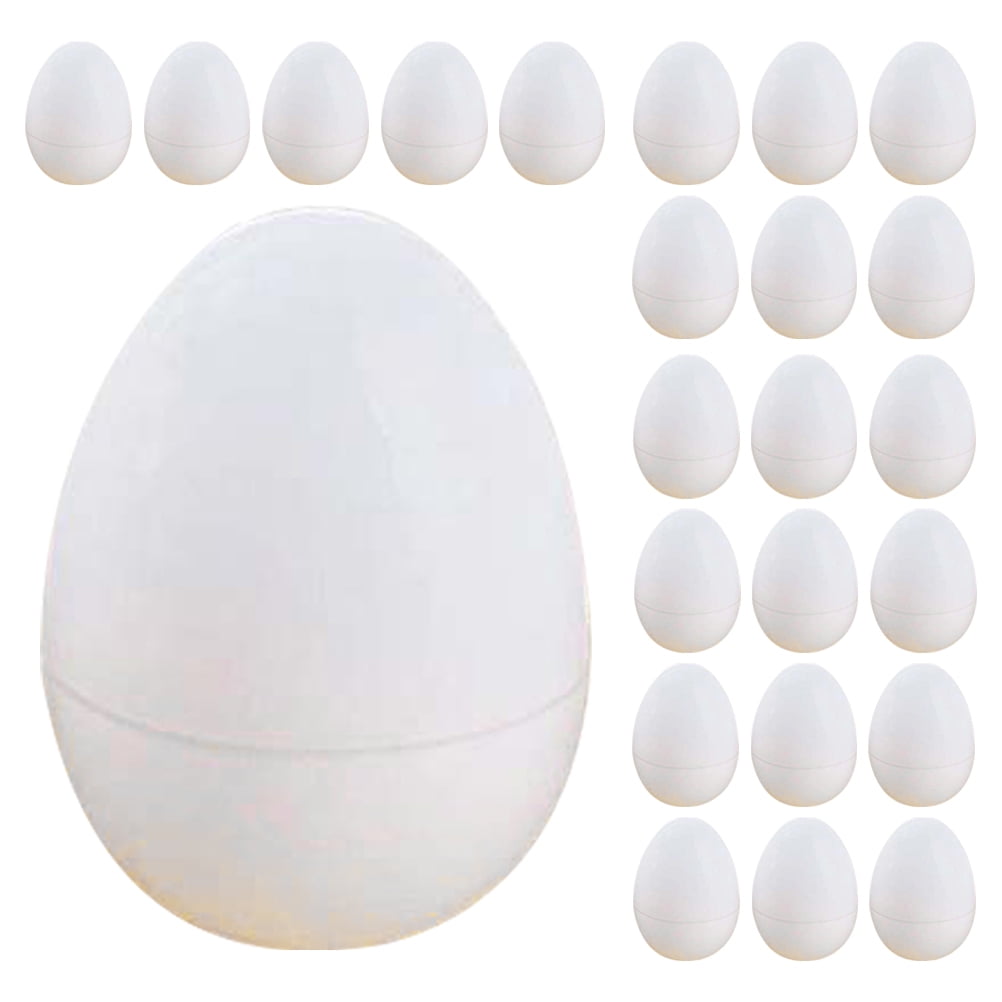 30pcs Fake Chicken Eggs Small Artificial Openable Eggs Simulation Eggs Easter Fake Egg Decorations