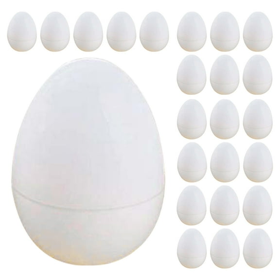 30pcs Easter Fake Eggs DIY Egg Props Painting Eggs Simulation Openable Eggs DIY Crafts Egg Models