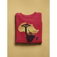 thumbnail image 2 of A Giraffe In The Savanna Paint Sweatshirt Women -Image by Shutterstock, Female Small, 2 of 4