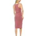 thumbnail image 4 of MixMatchy Women's Sleeveless Racerback Scoop Neck Bodycon Mini Dress, 4 of 4