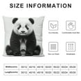 thumbnail image 5 of Autua Cute Panda Graphic Decorative Cushion Throw Pillow Cover for Home Couch Living Room Bed Sofa Autumn Home Decor 1PC 18x18in, 5 of 5