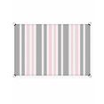 thumbnail image 6 of Sun Shade Sail 8'x10' Pink Stripes Rectangle Sun Shade Sails Canopy Waterproof Grey Striped Lines Outdoor Sunshades Sand UV Block Cover Shades Cloth for Patio Backyard Garden Deck Porch Lawn, 6 of 9