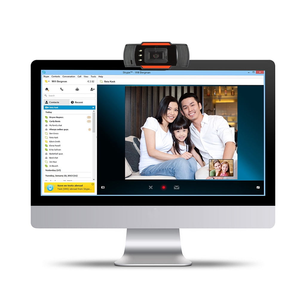 Drrntien 480P Webcam High-definition Camera Built-in Microphone USB Plug for Video Conferencing Recording Streaming Meeting