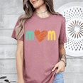 thumbnail image 5 of Mom Heart Graphic Tee Mothers Day Gift Retro Style Family Love Shirt Casual Soft Top, 5 of 6