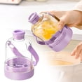 thumbnail image 6 of Transparent Water Bottle Ice Maker with Ice Tray,2 in 1 Ice Cube Water Bottle with Handle for Travel Gym Camping Home Office,Green Kilougeis, 6 of 9